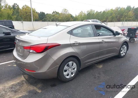 2016 Hyundai Elantra Se из США, поврежденный, VIN 5NPDH4AE0GH700058